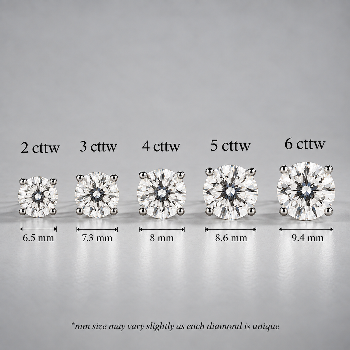 3ctw Round Cut Lab-Grown Diamond Studs - Andrew Z Diamonds & Fine Jewelry