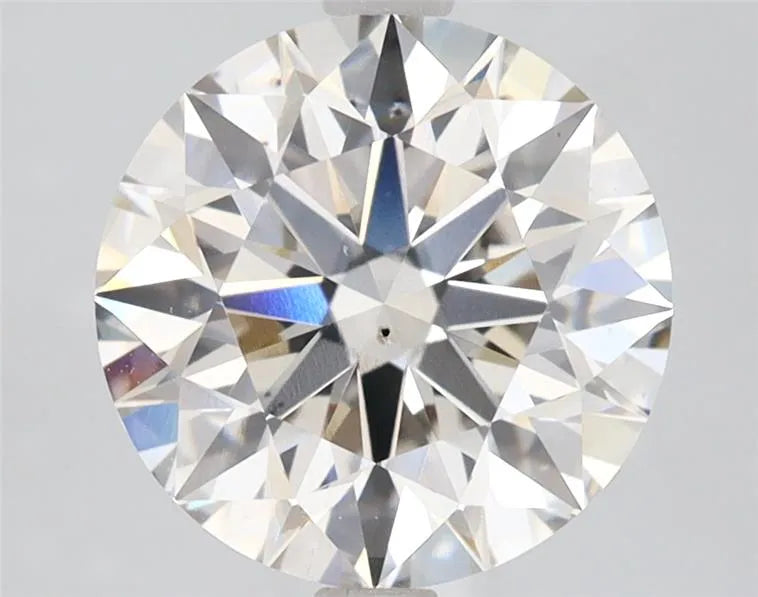 3.26ct Round Lab Grown Diamond (Colour Fancy Vivid Blue, Clarity VS2, Cut EX, IGI Certified)