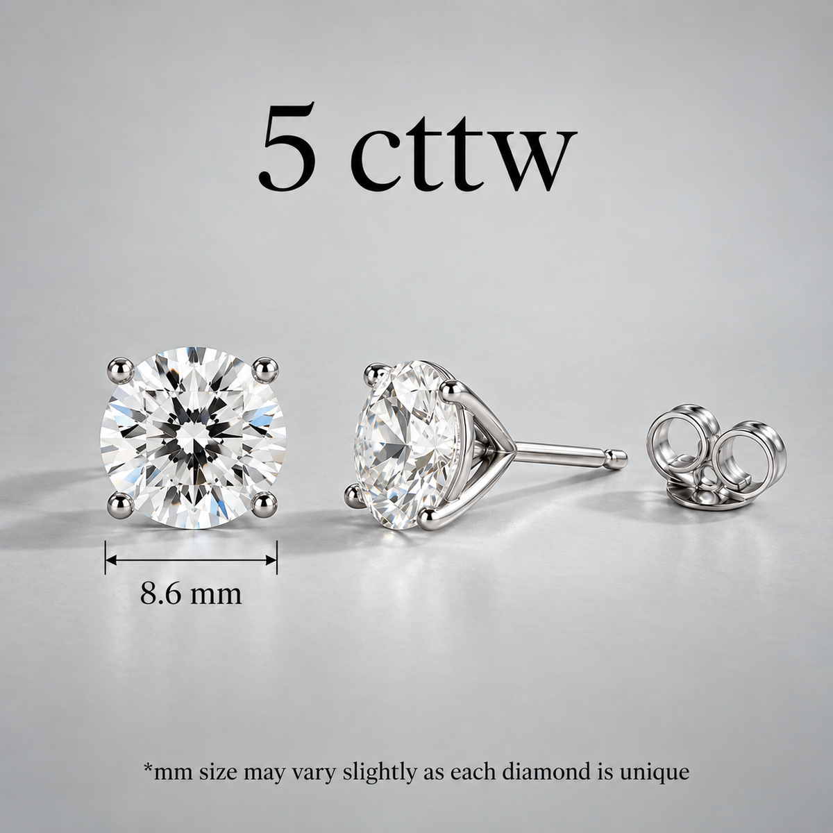 5.00ctw Lab Diamond Studs