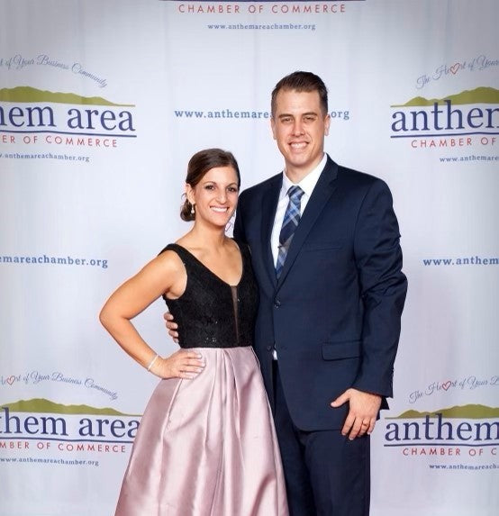 Scott and Jessi Zychowski at the Anthem Area Chamber of Commerce 